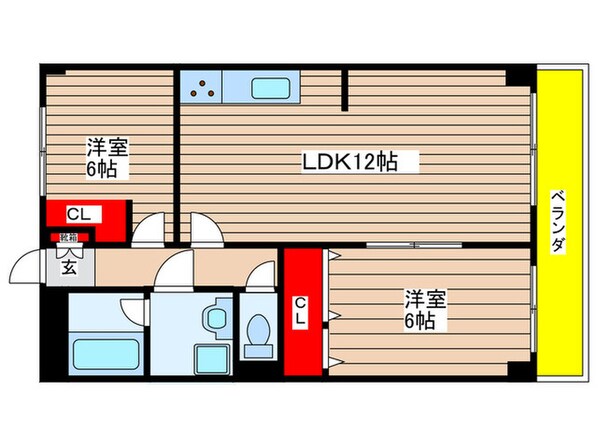 レジデンス城下の物件間取画像